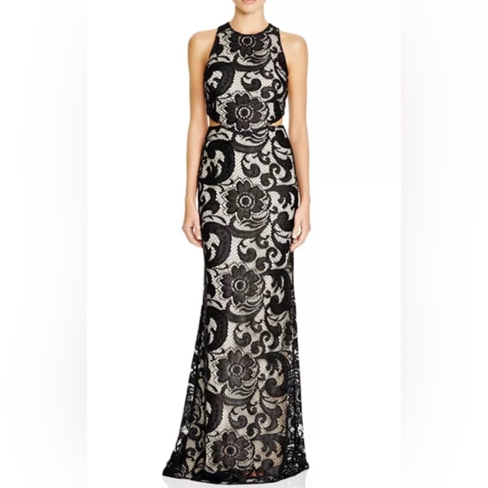 Alice + Olivia Adel lace cutout dress